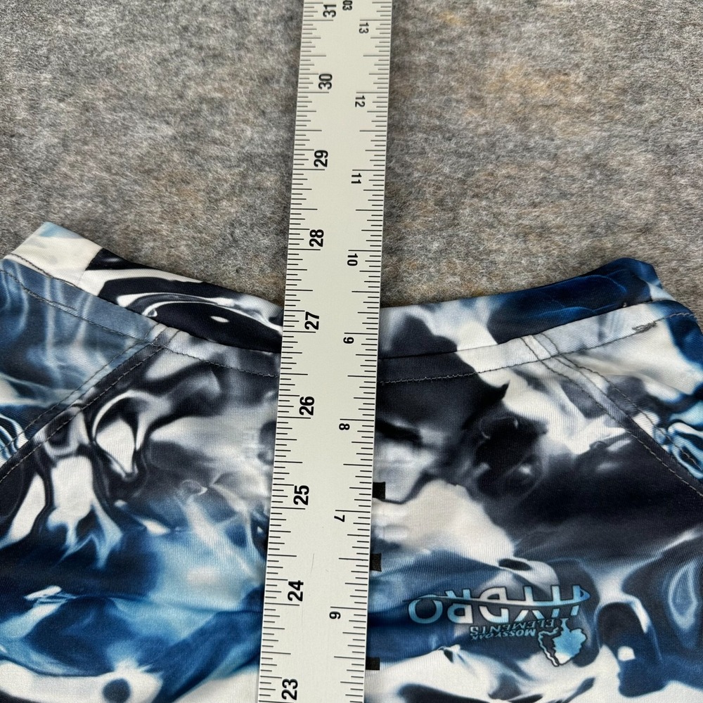 HUK Performance Fishing Shirt Mossy Oak Elements Hydro Camo Blue Mens Small S - Picture 11 of 12